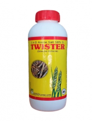 Insecticide co 2,4-D Amine Salt 58% SL Twister Selective Herbicide maize chenopodium album, asphodelus tenuefolius, fumaria spp, malilotus alba, of wheat. and other weeds of sugarance potato and non crop area. 4Liter ( 1L * 4pcs )
